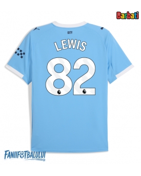 Manchester City Rico Lewis #82 Tricou Fotbal Replică 2025-26 Barbati Acasa